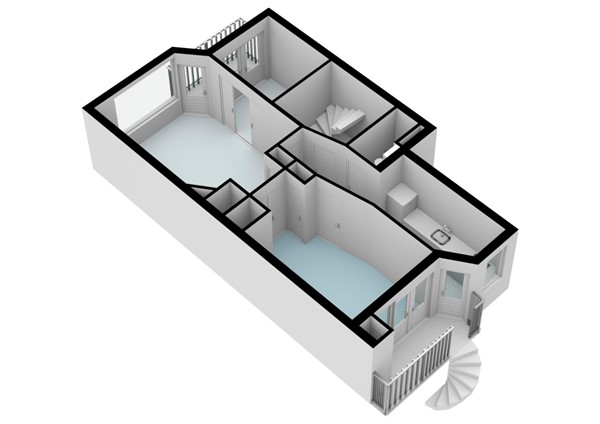 Floor plan - Baetostraat 7H, 1055 EP Amsterdam 